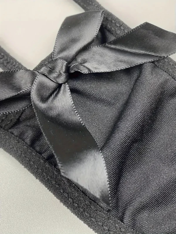 Cut Out Backless Strappy Thong Bodysuit