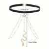 Bead Decor Snake Charm Chain