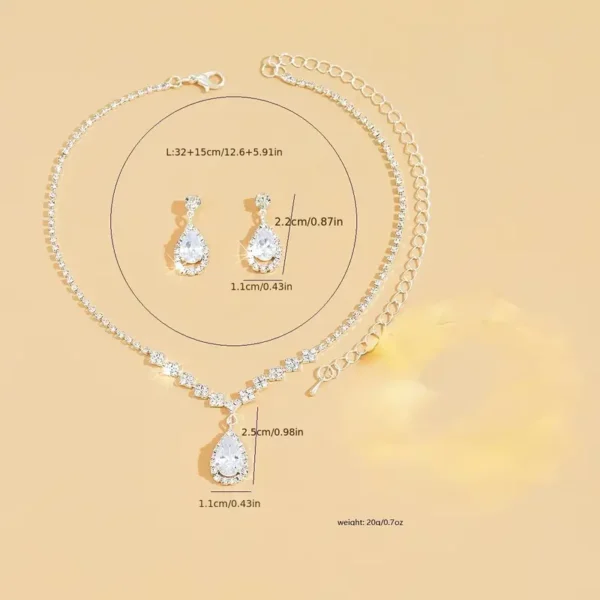 Exquisite Water Drop Jewelry Set