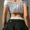 Naughty Maid Character Patchwork Lace Strapless Costume