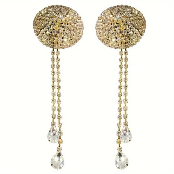Tassel Chest Glitter Rhinestone Sexy Ladies Body Chain