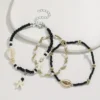 3 Piece Beaded Ladies Anklet Set