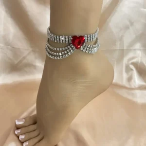 Full Rhinestone Ladies Foot Anklet
