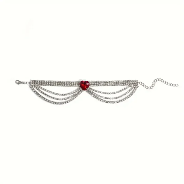 Full Rhinestone Ladies Foot Anklet