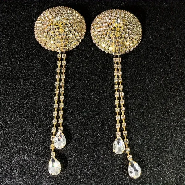 Tassel Chest Glitter Rhinestone Sexy Ladies Body Chain