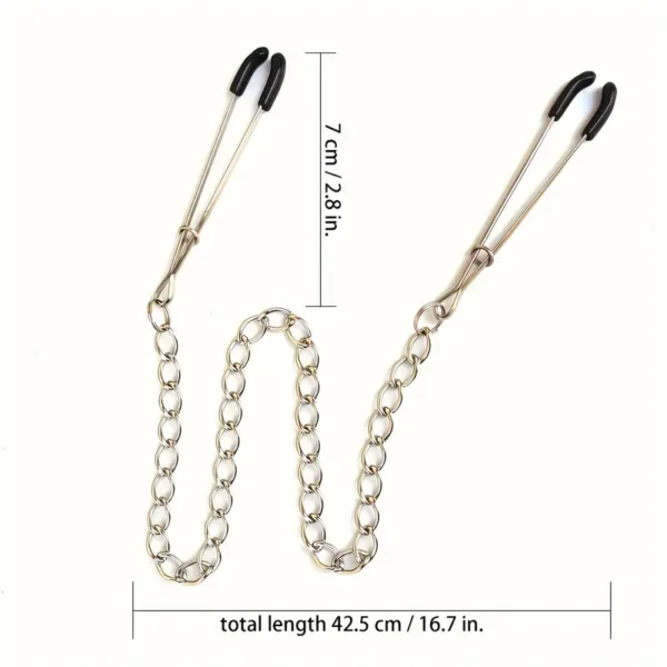 Stainless Steel Chain Breast Clips