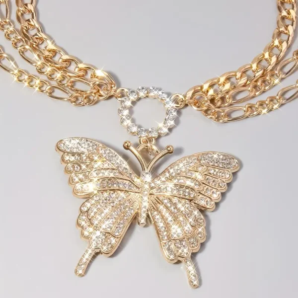 Silver-Plated Butterfly Anklet