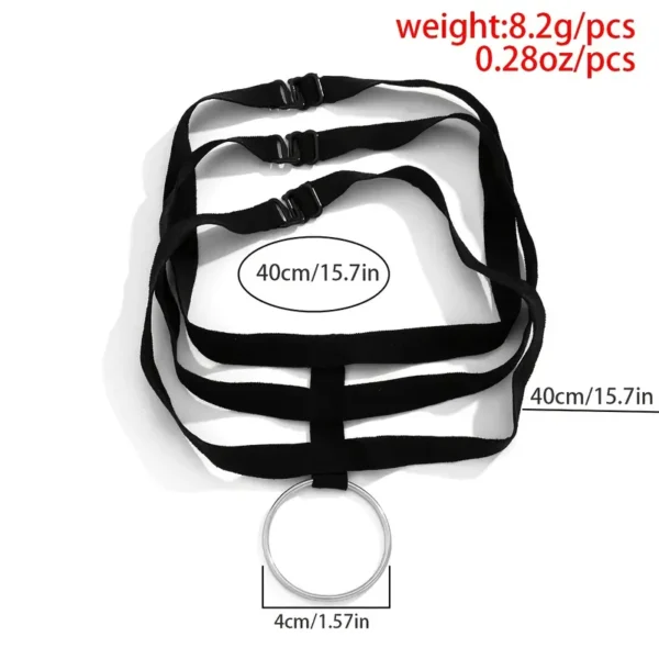 Ring Pendant Layered Choker