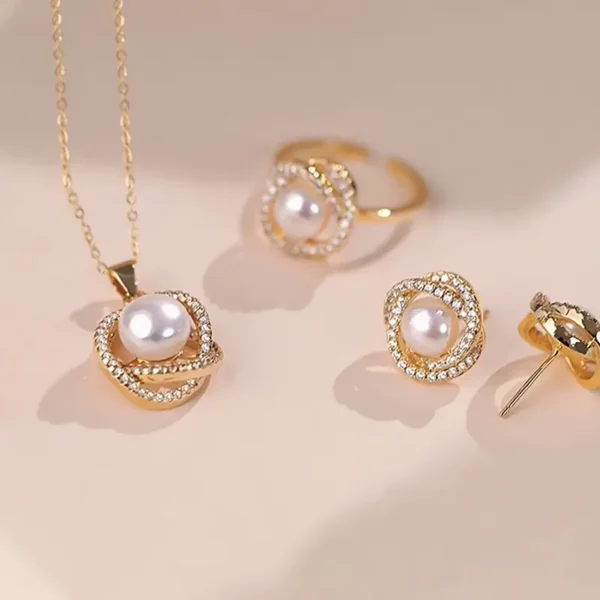Elegant 4pcs Jewelry Set for Women