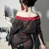 Solid Color Japanese Dark Kimono Dating Robe