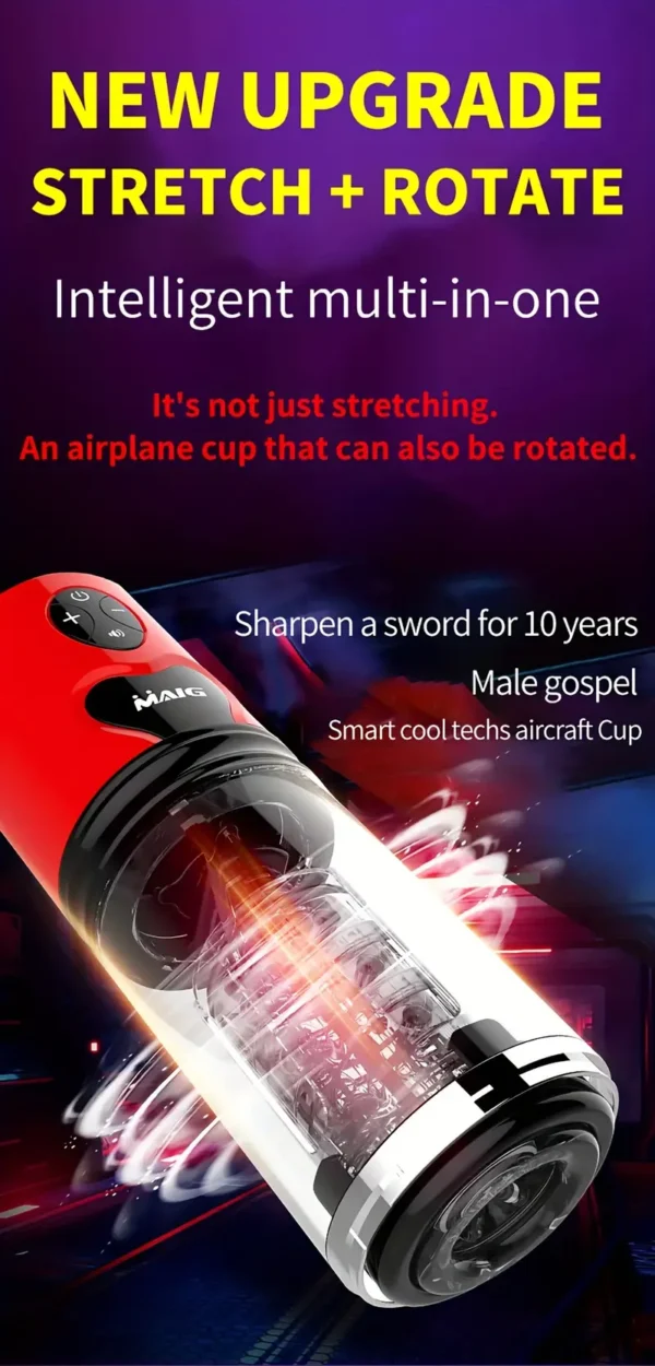 Powerful self-pumping masturbation cups for maximum pleasure