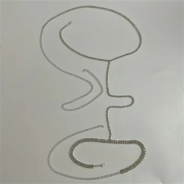 Sparkling Rhinestone Leg & Waist Chain