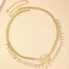 Hollow Butterfly Tassel Belt Chain