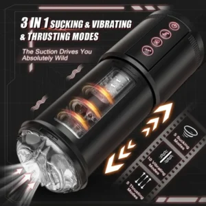 3 in 1 Sucking, Vibrating and Insertion Mode Comfort Cups