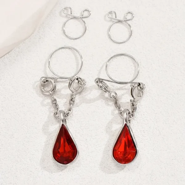 Sexy Teardrop Non-Piercing Nipple Rings For Women