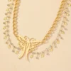 Hollow Butterfly Tassel Belt Chain