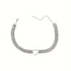 Rhinestone Heart Necklace