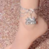Multilayer Full Of Rhinestones Crown Anklet