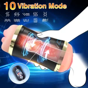 Male Electric Pocket Pussy Male Stimulator Vibrator